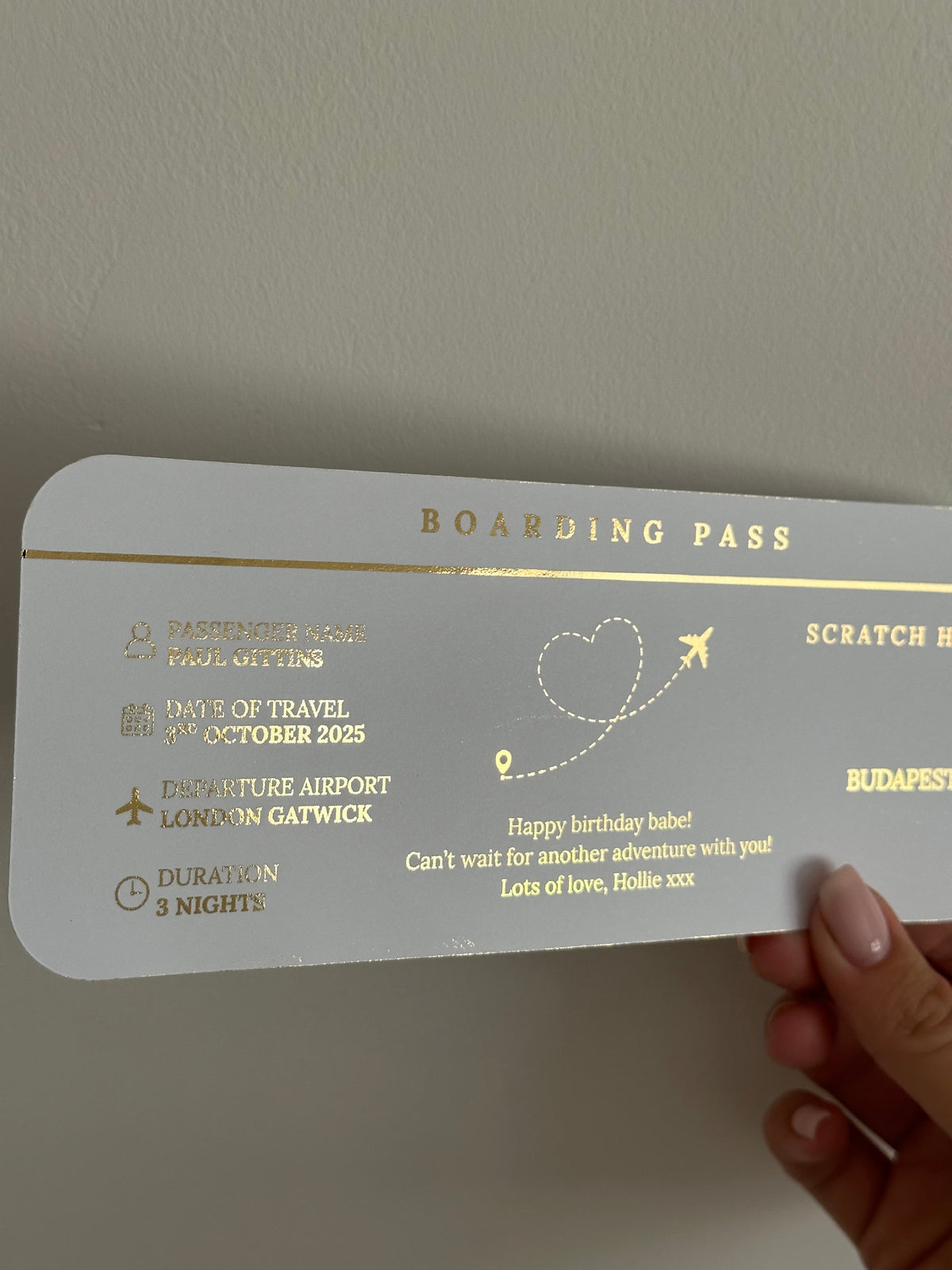 Foil tickets