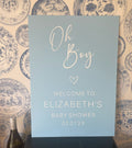 Baby shower welcome sign