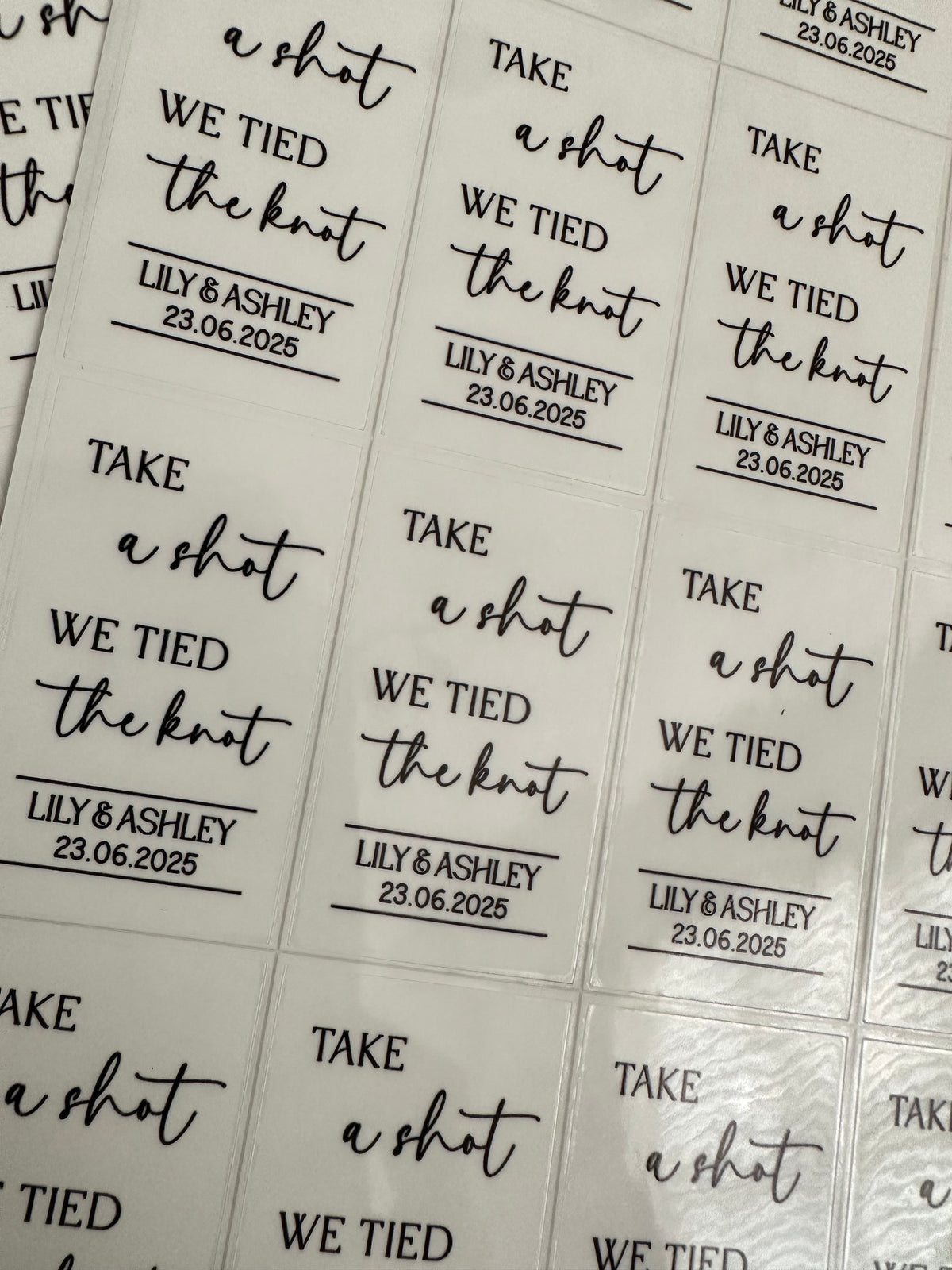 Bottle stickers