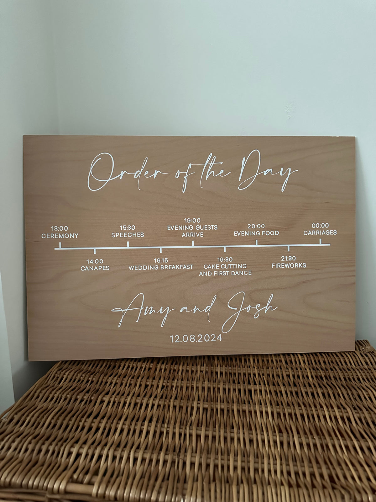 Order of the day sign