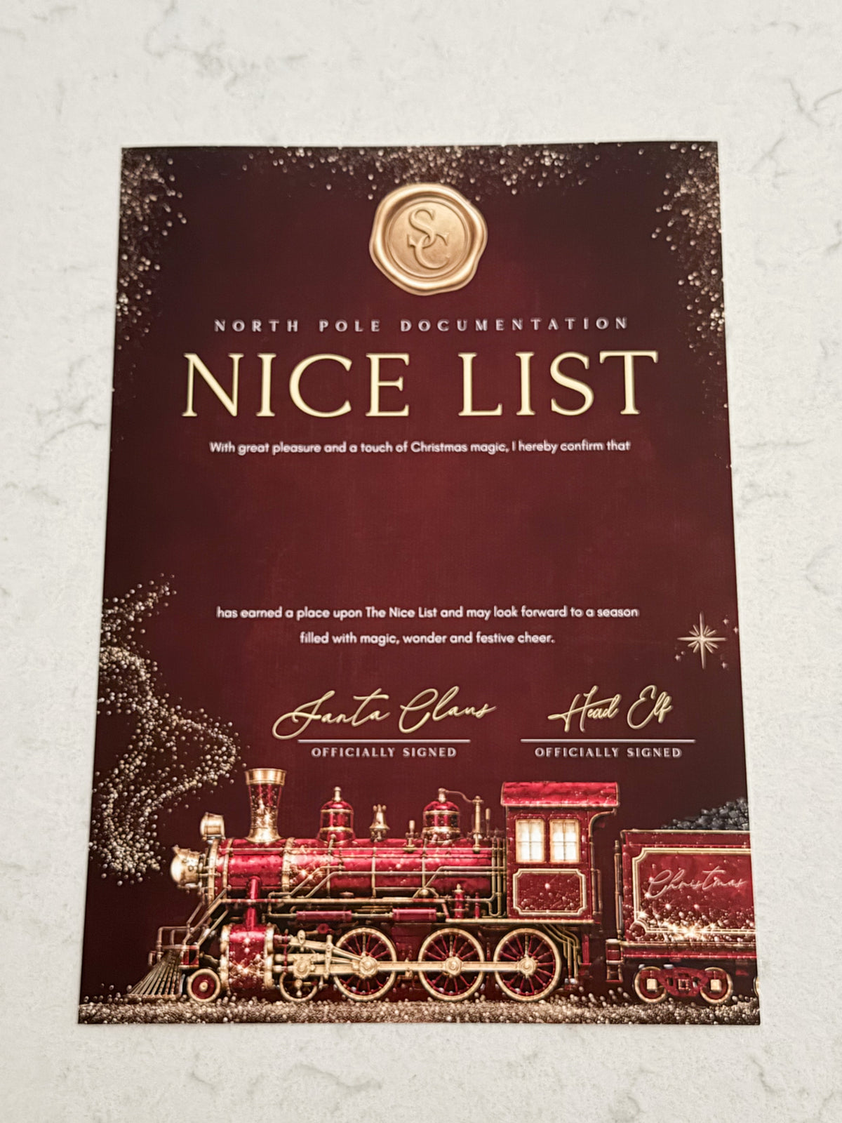 Nice list certificates