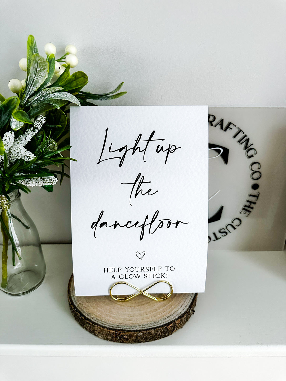 Reception card signs