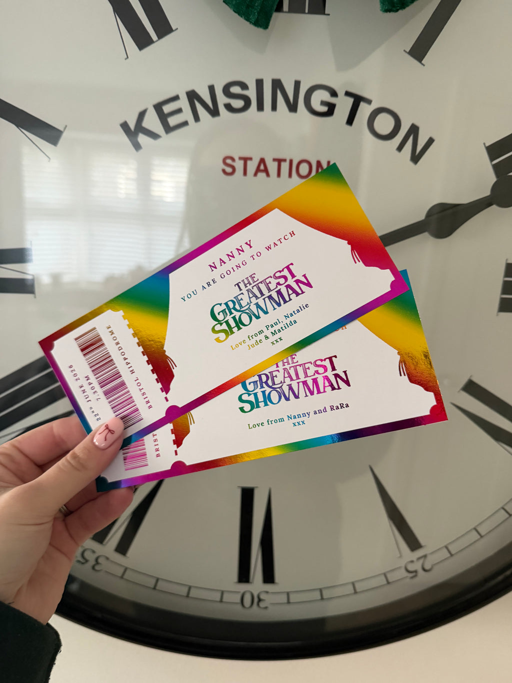 Musical foil tickets
