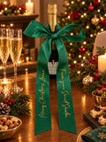 Christmas bottle bow