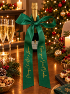 Christmas bottle bow
