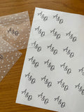 Initial stickers