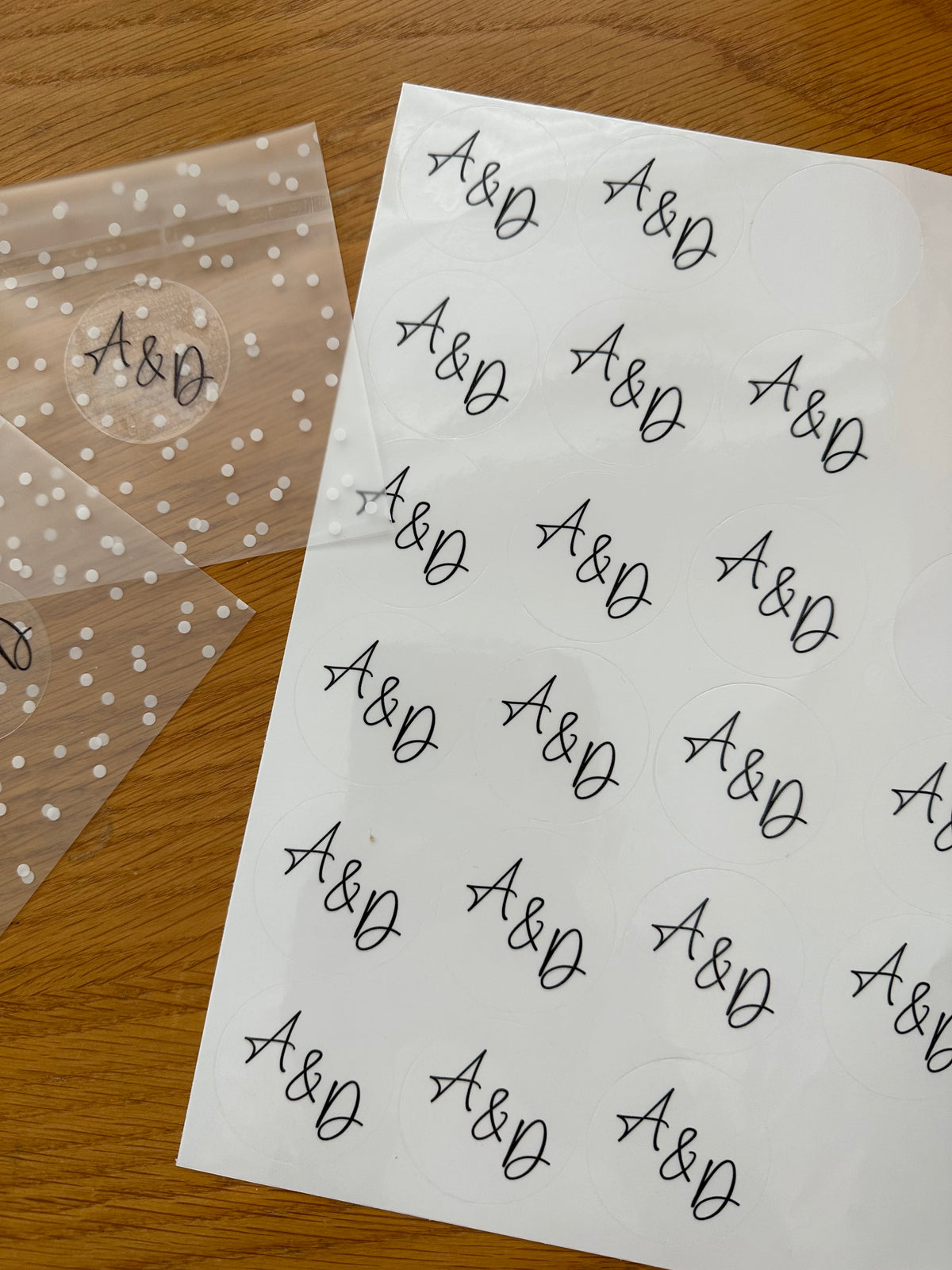 Initial stickers