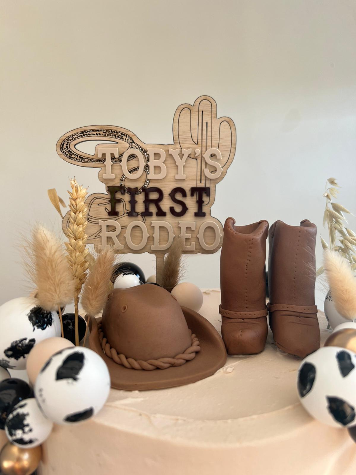 1st birthday Rodeo topper