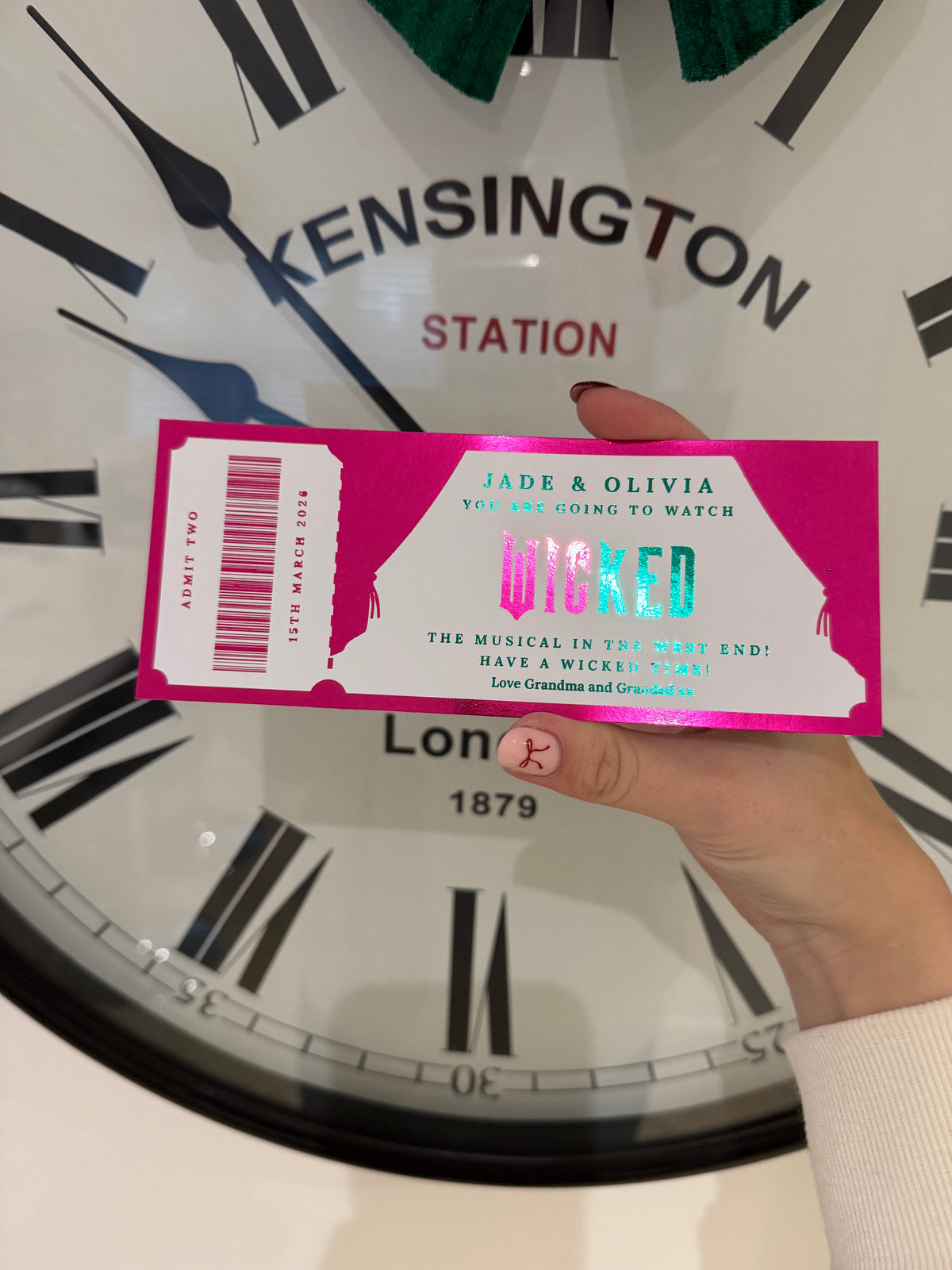 Musical foil tickets