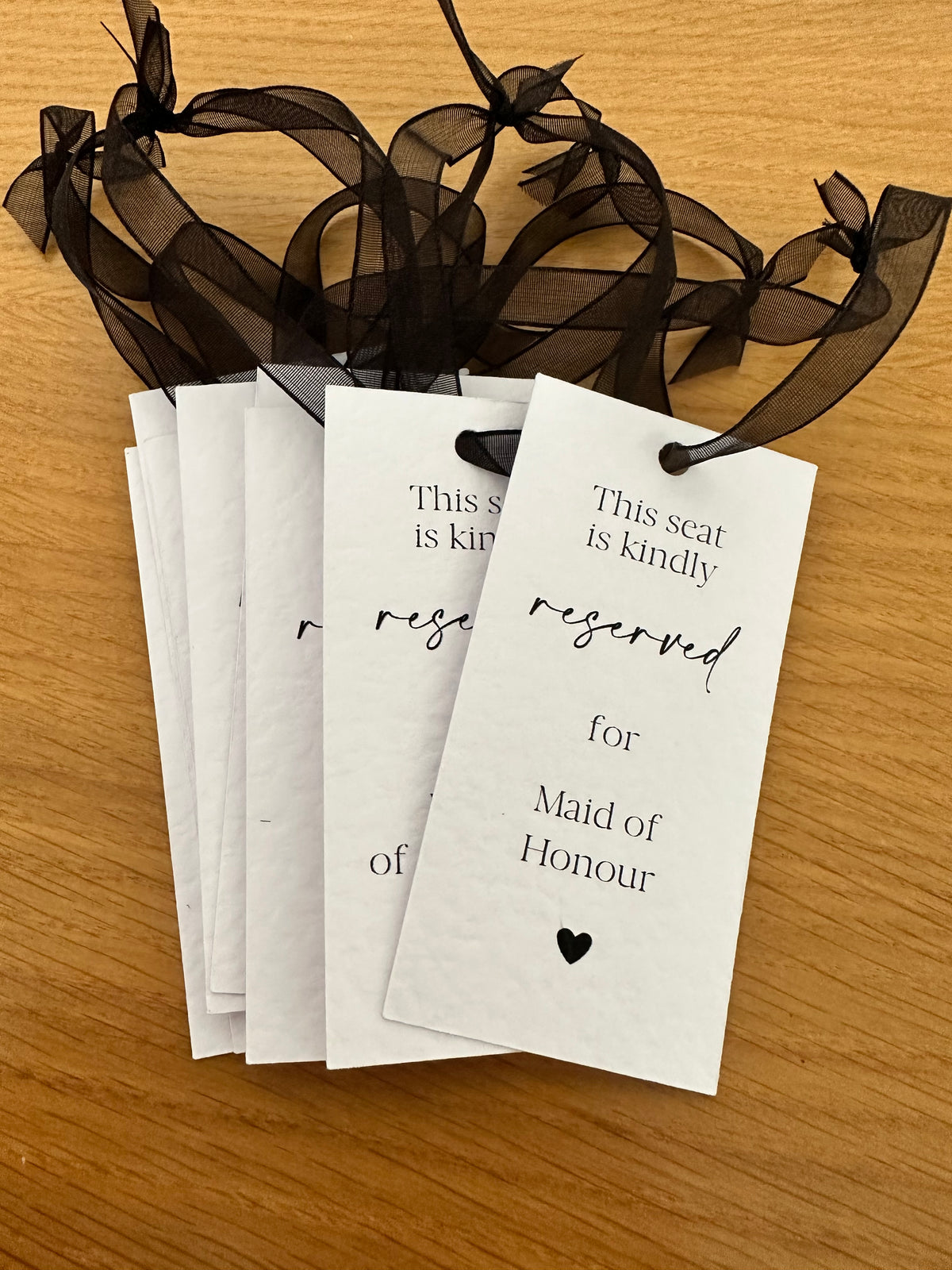 Reserved hanging tags
