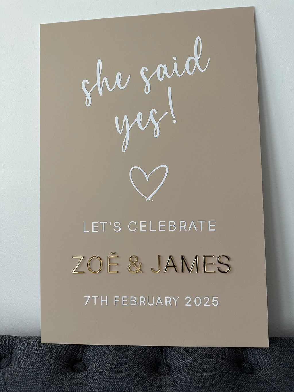 Engagement Welcome Sign