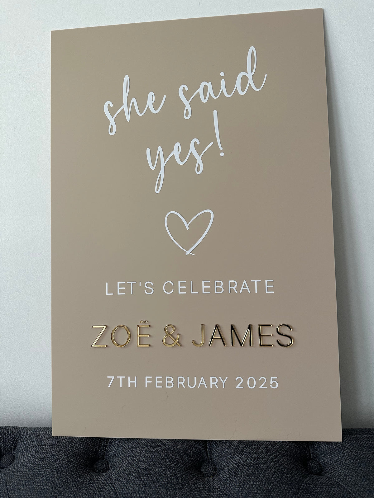 Engagement Welcome Sign