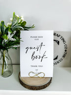 Reception card signs