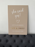 Engagement Welcome Sign
