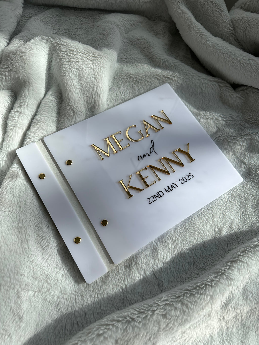 Acrylic guest book