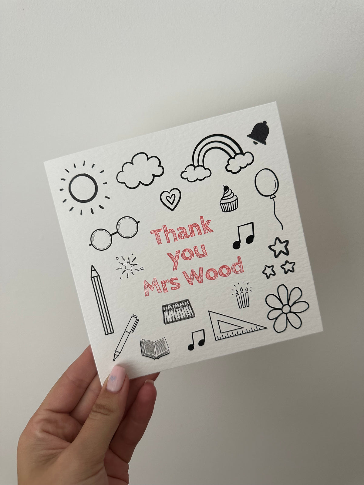Teacher card