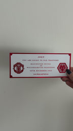 Football foil tickets
