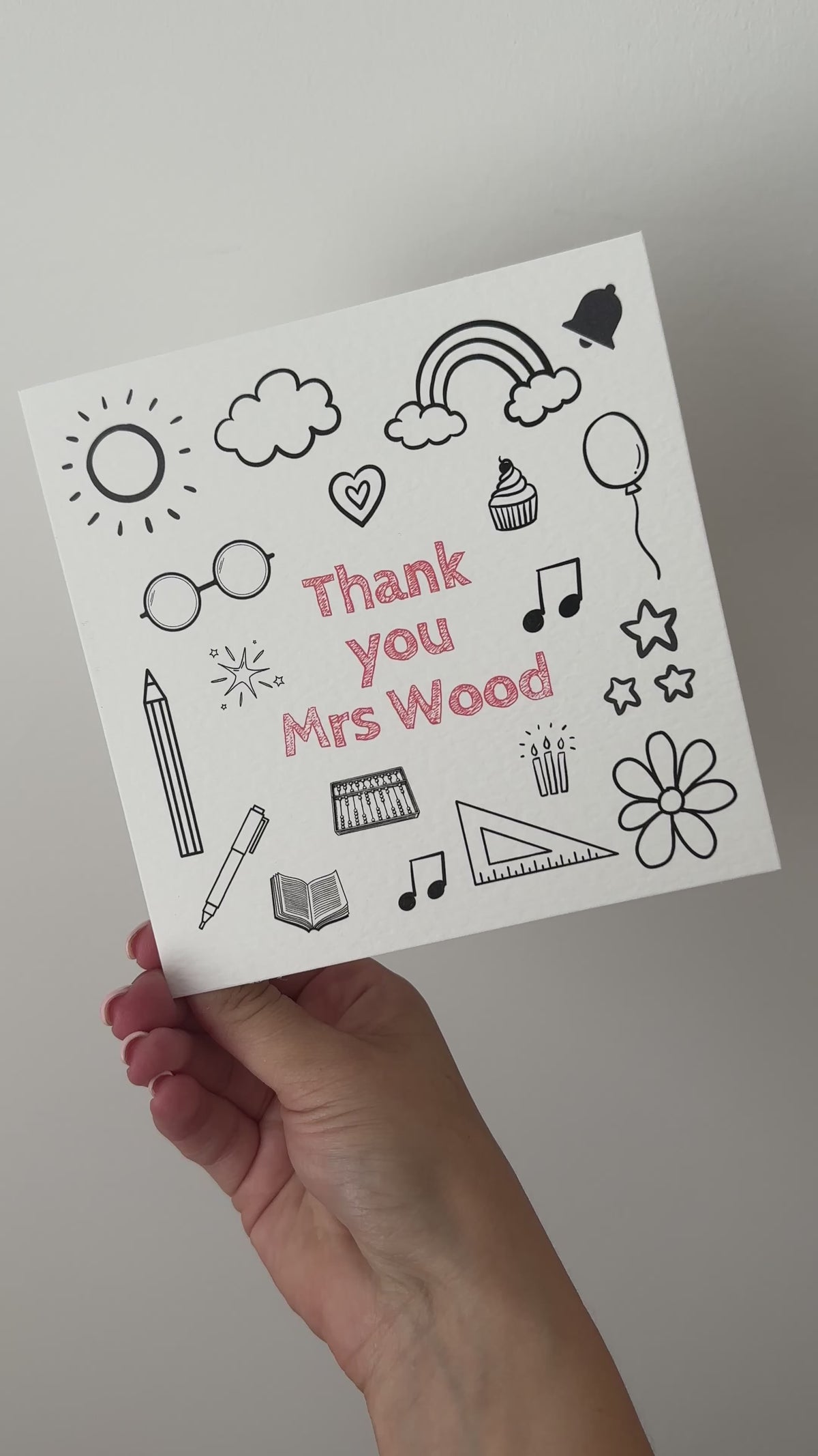 Teacher card